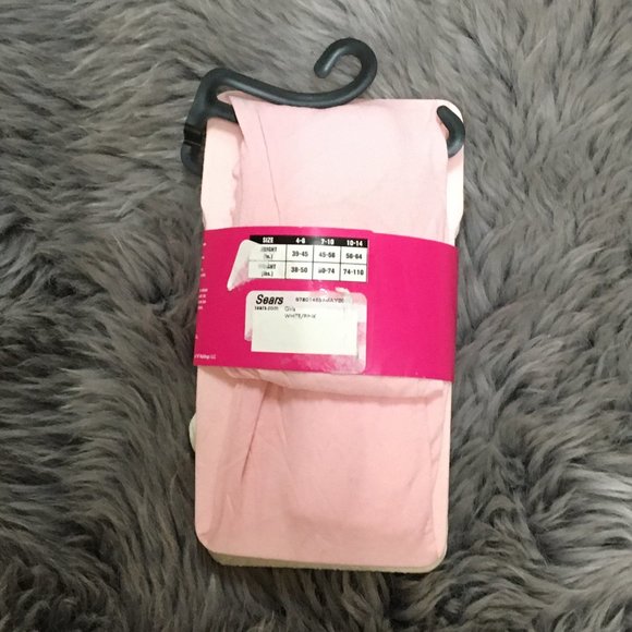 Joe Boxer | Girl's Texture & Opaque Tights | 2 Pack | Pink & White | Size 7-10 - Picture 2 of 2